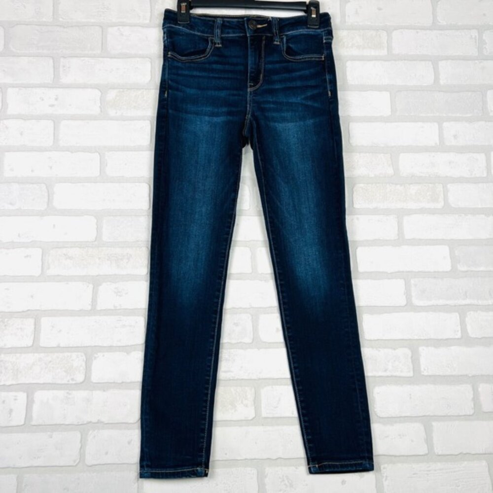 American Eagle NE(X)T‎ Level Stretch Dark Wash Skinny Jeans Womens Size 4